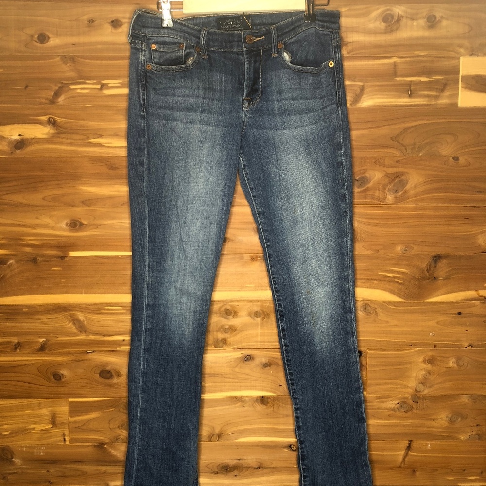 Lucky Brand Sweet N Straight Dark Wash Jeans 4 - Picture 2 of 7